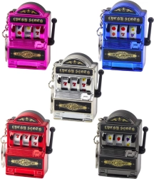 Privjesak mini igraći automat sa slotom, pomična poluga, miks boja