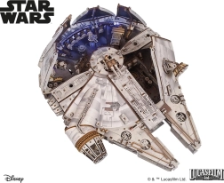 Ugears 3D drvena mehanička slagalica Star Wars Millennium Falcon