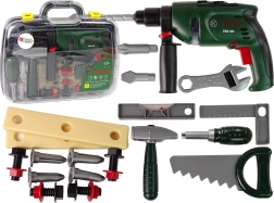 Zabavni dječji set alata s bušilicom na baterije i čekićem