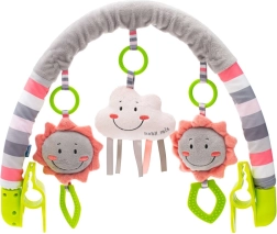 Luk za kolica BABY MIX oblačić s plišanim igračkama