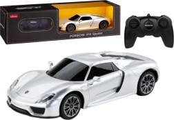 Natjecateljski RC auto 1:24 na daljinsko upravljanje Porsche 918 Spyder srebrni