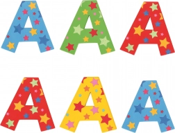 Bigjigs Toys drveno slovo A sa zvjezdicama