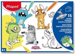 Magične bojanke ružičaste MAPED A4, 15 listova