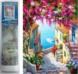 Dijamantno slikanje Stepenice nad morem 30 × 40 cm