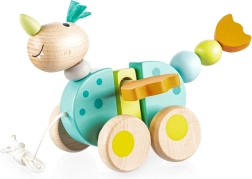 drvena igračka na povlačenje zmajić