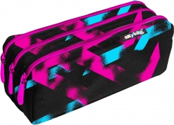 Školska pernica s 3 patentna zatvarača Line Girl