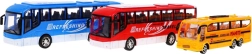 Set autobusa za djecu 3+: Školski autobus i turistički autobusi sa živim bojama