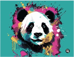 Podloga za likovnu kulturu 65 × 50 cm – panda