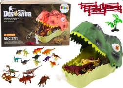 Set figurica dinosaura s velikom zelenom čeljusti, 45 dijelova