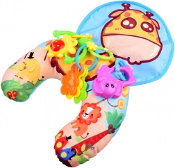 Stabilizacijski jastučić za bebe s zvečkama i šuškavom podlogom – Žirafa