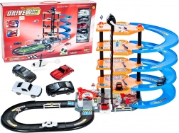 Parkirna garaža sa cestovnom stazom i autićima