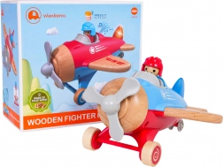 Drveni plavi avion sa svjetlima i zvukovima