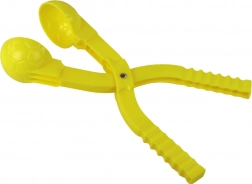 Žuti bacač snježnih kugli s uzorkom lopte