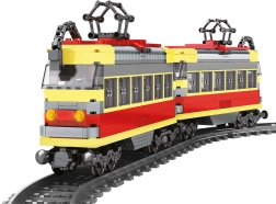 Kompatibilni set za slaganje tramvaja na baterije s tračnicama 724 kom