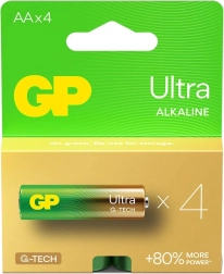 Alkalne baterije LR6/AA GP Ultra 4 kom