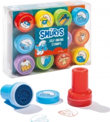 Štrumpfovi samonamáčajući žigovi, set 12 kom