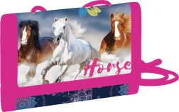 Dječji tekstilni novčanik s motivom konja na čičak