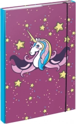 BAAGL mape za školske bilježnice A4 jednorog