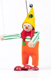 Drvena lutka klaun Jarmil 12 cm