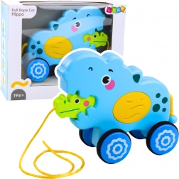 Interaktivni nilski konj na užetu s plavim zvukom