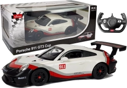 Auto na daljinsko upravljanje Porsche 911 GT3 CUP Rastar 1:14 bijelo