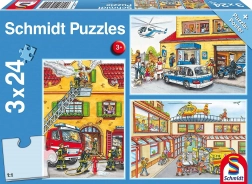 Puzzle policija, vatrogasci i spasioci 3x24 dijelova