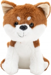 Plišani pas Shiba Inu smeđe-bijeli 20 cm