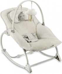 vibrirajuća ležaljka s melodijama MoMi LAPIS, svijetlosiva