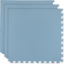 Pjenasta podna igraća podloga HUMBI 180 × 60 cm, velika vodootporna slagalica, sigurna, 3 kom, svijetloplava
