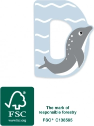 Drveno slovo D small foot