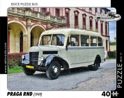 Retroauta Puzzle Autobus Praga RND 1949 - 40 dijelova