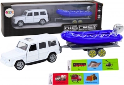 Terensko vozilo s prikolicom i motorni čamac