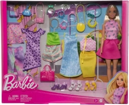 Barbie lutka s modnim odjevnim kombinacijama i dodacima – mix & match set