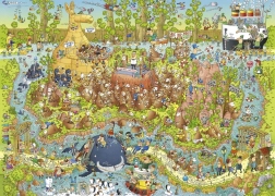 Puzzle HEYE Luda ZOO: Australski paviljon 1000 dijelova