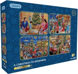 Gibsons puzzle Nezaboravni Božić 4×500 dijelova