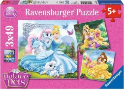 Ravensburger puzzle Disney princeze i njihovi ljubimci 3×49 dijelova
