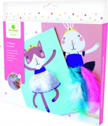 Pockets kreativni set – ukrašavanje sličica perima i vrpcama