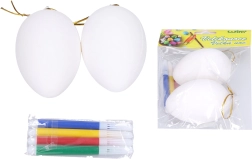 Plastična jaja za bojanje 5 × 8 cm, 2 kom s flomasterima