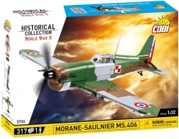 COBI Morane‑Saulnier MS.406 – set za slaganje povijesnog zrakoplova 1:32 (317 dijelova)