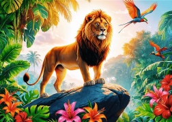 TREFL Puzzle Kralj džungle 200 dijelova