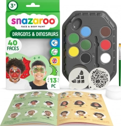 SNAZAROO Set od 8 boja za lice – Zmajevi i dinosauri