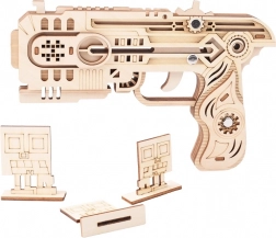 Drvena 3D slagalica Oružje na gumice Zmaj Lovac