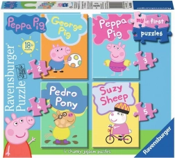 Moje prve slagalice Peppa Pig 4u1 (2–5 dijelova) RAVENSBURGER