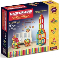 Magnetična konstrukcijska igra MAGFORMERS Moji prvi 30 dijelova
