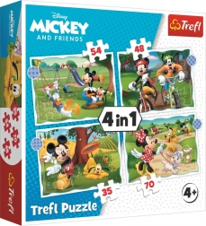 Slagalica 4 u 1 – sjajan dan MICKEY MOUSE