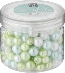 Set zelenih staklenih perlica