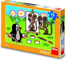 Krtek malirom dječje puzzle Dino 24 dijelova