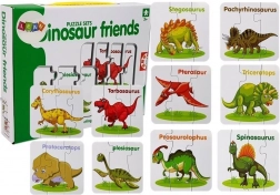 edukativne puzzle dinosauri – 10 parova na engleskom