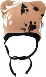 bebi kapa od pamuka s ušima New Baby Paw, gorušičasta