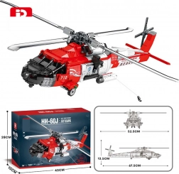Konstrukcijski set od kockica spasilački helikopter HH-60J Jayhawk 1137 dijelova